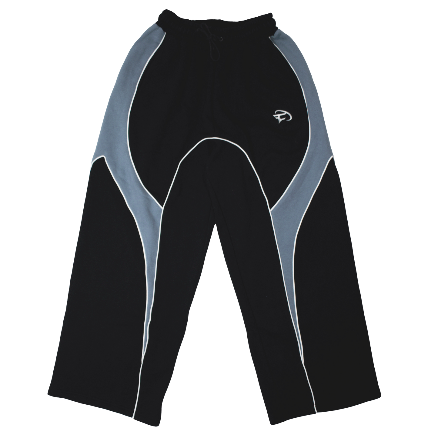 Black Paneled Sweatpants