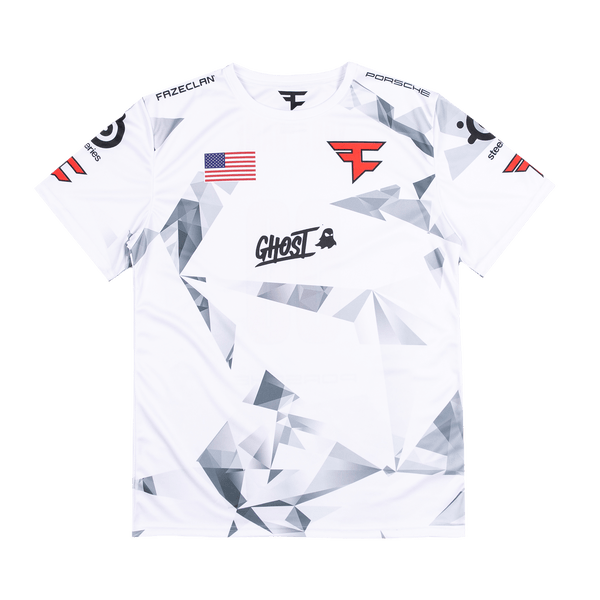 White Custom FaZe Clan Jersey