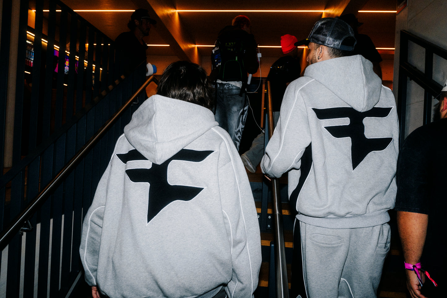 Heather Paneled Zip Up