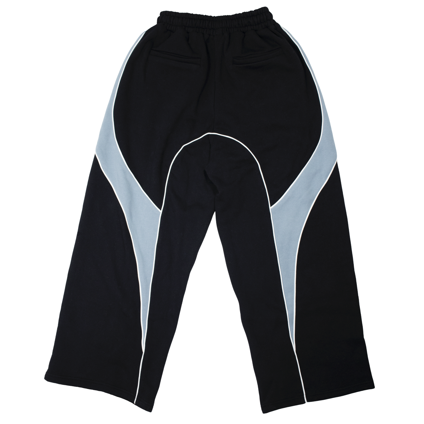 Black Paneled Sweatpants